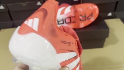 Adidas Predator Elite Foldover Tongue 2025 Pure Victory FG Low-Tops Soccer Cleats - Lucid Red/White/Black