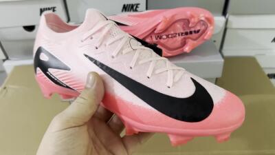 Nike Air Zoom Mercurial Vapor 16 Elite FG Low-Tops Soccer Cleats - Pink/Red/Black