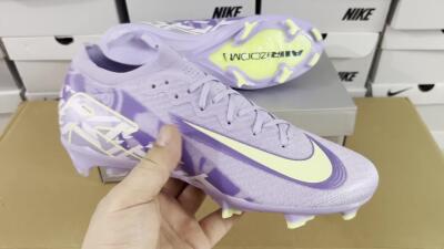 Nike Air Zoom Mercurial Vapor 16 Elite FG Low-Tops Soccer Cleats - Purple/Yellow/White
