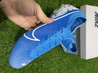 Nike Mercurial Vapor 13 Elite FG Low-Tops Soccer Cleats - Blue/White