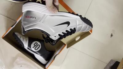 Nike Total 90 II TF Low-Tops Soccer Shoes - Silver/Black/Red