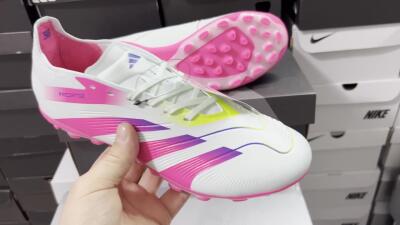 Adidas Predator Elite 24 MG Low-Tops Soccer Cleats - Jade/Purple/Pink