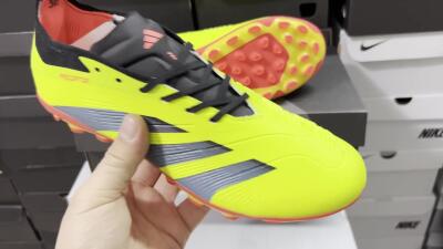 Adidas Predator Elite 24 MG Low-Tops Soccer Cleats - Yellow/Black/Red