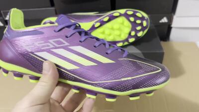 Adidas F50 Elite MG Low-Tops Soccer Cleats - Purple/Yellow