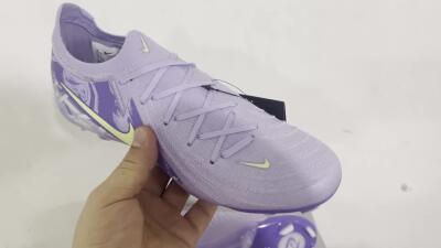 Nike Phantom Luna Elite FG Low-Tops Soccer Cleats - Purple/Yellow/White