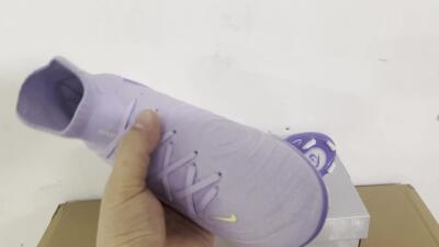 Nike Phantom Luna Elite FG High-Tops Soccer Cleats - Purple/Yellow/White