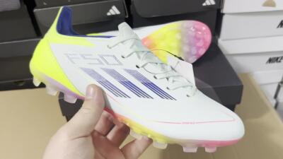 Adidas F50 Elite MG Low-Tops Soccer Cleats - Jade/Blue/Yellow