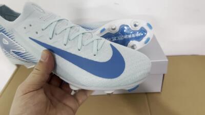 Nike Air Zoom Mercurial Vapor 16 Elite SG Low-Tops Soccer Cleats - Jade/Blue/White