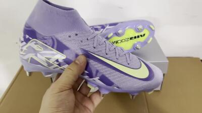 Nike Air Zoom Mercurial Superfly 10 Elite SG High-Tops Soccer Cleats - Purple/Yellow/White