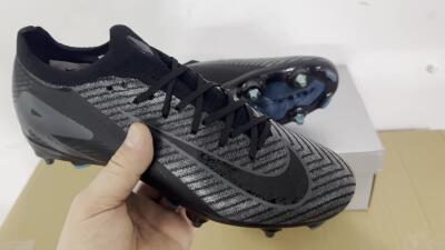 Nike Air Zoom Mercurial Vapor 16 Elite SG Low-Tops Soccer Cleats - Black/Silver/Blue