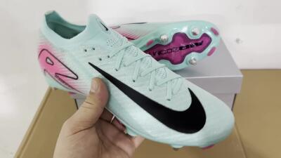 Nike Air Zoom Mercurial Vapor 16 Elite SG Low-Tops Soccer Cleats - Jade/Black/Pink