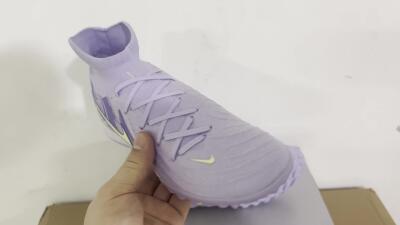 Nike Phantom Luna Elite TF High-Tops Soccer Shoes - Purple/Yellow/White
