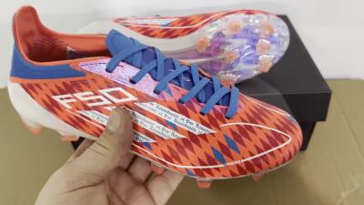 Adidas F50 Elite FG Low-Tops Soccer Cleats - Red/White/Blue