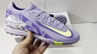 Nike Air Zoom Mercurial Vapor 16 Elite TF Low-Tops Soccer Shoes - Purple/Yellow/White