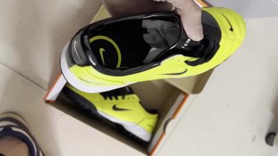 Nike Total 90 II TF Low-Tops Soccer Shoes - Yellow/Black/White