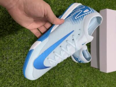 Nike Air Zoom Mercurial Vapor 16 Elite IC Low-Tops Soccer Shoes - Jade/Blue/White