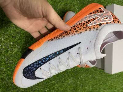 Nike Air Zoom Mercurial Vapor 16 Elite IC Low-Tops Soccer Shoes - White/Black/Leopard