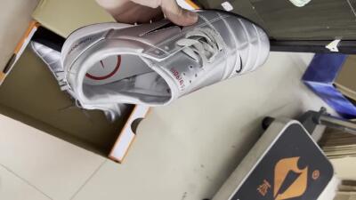 Nike Total 90 II TF Low-Tops Soccer Shoes - Silver/Black/Red