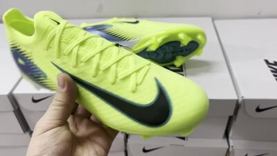 Nike Air Zoom Mercurial Vapor 16 Elite FG Low-Tops Soccer Cleats - Yellow/Black/Blue