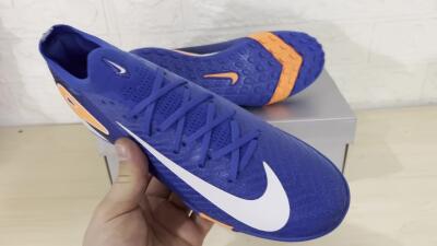 Nike Air Zoom Mercurial Vapor 16 Elite TF Low-Tops Soccer Shoes - Blue/White/Orange