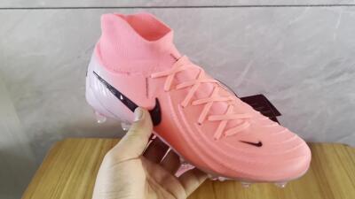 Nike Phantom Luna Elite AG High-Tops Soccer Cleats - Pink/Black