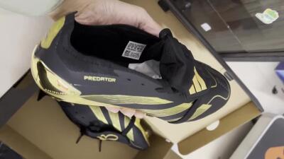 Adidas Predator 25 Elite Foldover Tongue FG Low-Tops Soccer Cleats - Black/Gold