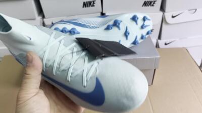 Nike Air Zoom Mercurial Superfly 10 Academy AG High-Tops Soccer Cleats - Jade/Blue/White