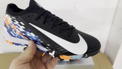 Nike Air Zoom Mercurial Vapor 16 Elite TF Low-Tops Soccer Shoes - Black/Blue/Orange