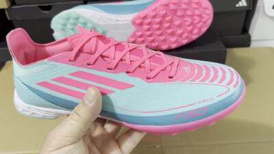 Adidas F50 Elite TF Low-Tops Soccer Shoes - Jade/Pink/White