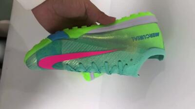 Nike Air Zoom Mercurial Vapor 16 Elite TF Low-Tops Soccer Shoes - Jade/Pink/White