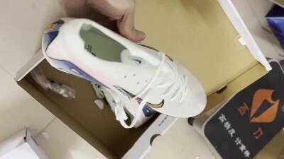 Nike Air Zoom Mercurial Vapor 16 Elite SG Low-Tops Soccer Cleats - Jade/Gold/Blue