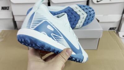 Nike Air Zoom Mercurial Vapor 16 Elite TF Low-Tops Soccer Shoes - Jade/Blue/White