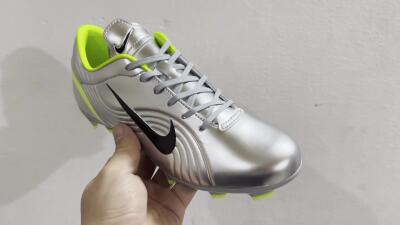 Nike Zoom Mercurial Vapor 1 Rgn SE FG Low-Tops Soccer Cleats - Silver/Black/Yellow