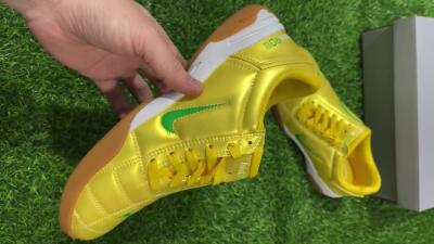 Nike Total 90 II IC Low-Tops Soccer Shoes - Yellow/Green/White