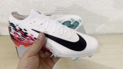 Nike Air Zoom Mercurial Vapor 16 Elite FG Low-Tops Soccer Cleats - White/Black/Red