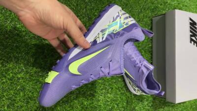 Nike Air Zoom Mercurial Vapor 16 Pro TF Low-Tops Soccer Shoes - Purple/Yellow/White