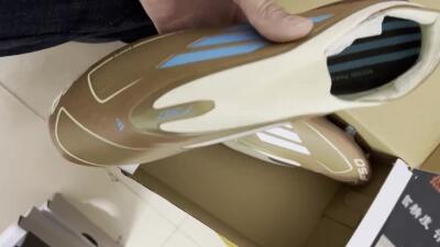 Messi x Adidas F50 Elite Laceless Benito FG Low-Tops Soccer Cleats - Brown/White/Blue