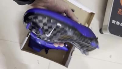 Nike Mercurial Superfly 4 CR7 FG High-Tops Soccer Cleats - Blue/White/Black