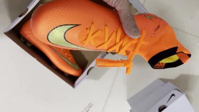 Nike Mercurial Superfly 4 CR7 FG High-Tops Soccer Cleats - Orange/Yellow/Black