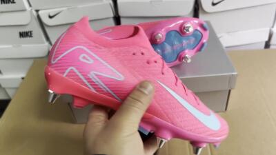 Nike Air Zoom Mercurial Vapor 16 Elite SG Low-Tops Soccer Cleats - Pink/Jade