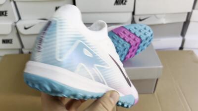 Nike Air Zoom Mercurial Vapor 16 Elite TF Low-Tops Soccer Shoes - White/Purple/Jade