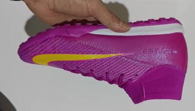 Nike Air Zoom Mercurial Superfly 10 Elite TF High-Tops Soccer Shoes - Purple/Yellow/White