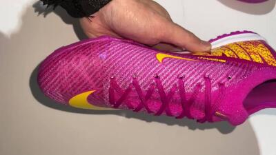 Nike Air Zoom Mercurial Vapor 16 Elite TF Low-Tops Soccer Shoes - Purple/Yellow/White