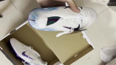 Nike Air Zoom Mercurial Vapor 16 Elite FG Low-Tops Soccer Cleats - White/Purple/Pink/Jade