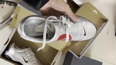 Nike Total 90 II IC Low-Tops Soccer Shoes - Silver/Black/White