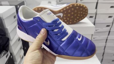 Nike Total 90 II TF Low-Tops Soccer Shoes - Blue/White/Brown