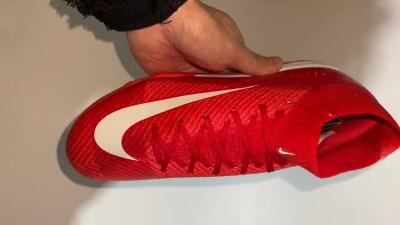 Nike Air Zoom Mercurial Superfly 10 Elite TF High-Tops Soccer Shoes - Red/White