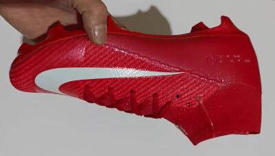 Nike Air Zoom Mercurial Superfly 10 Elite FG High-Tops Soccer Cleats - Red/White