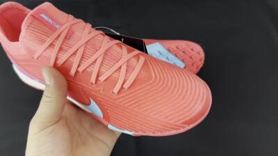 Nike Air Zoom Mercurial Vapor 16 Pro TF Low-Tops Soccer Shoes - Red/Jade/Pink