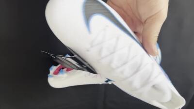 Nike Air Zoom Mercurial Vapor 16 Elite FG Low-Tops Soccer Cleats - White/Black/Blue/Pink/Yellow